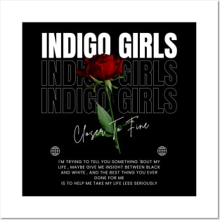 Indigo Girls // Flower Posters and Art